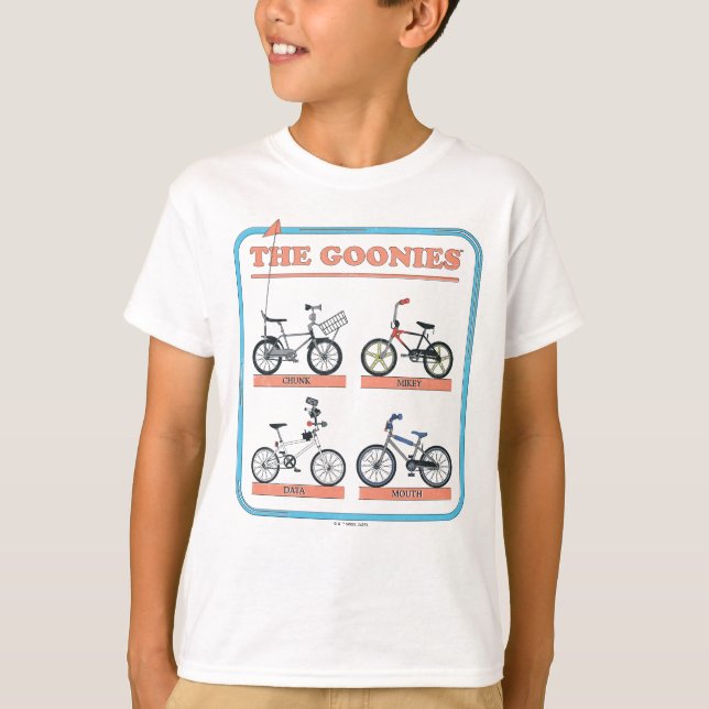 Goonies-cykeldiagram T Shirt (Framsida)