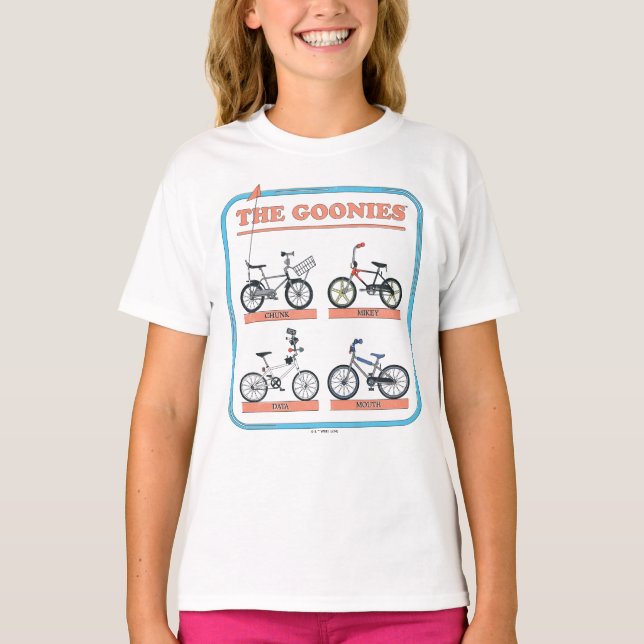 Goonies-cykeldiagram T Shirt (Framsida)