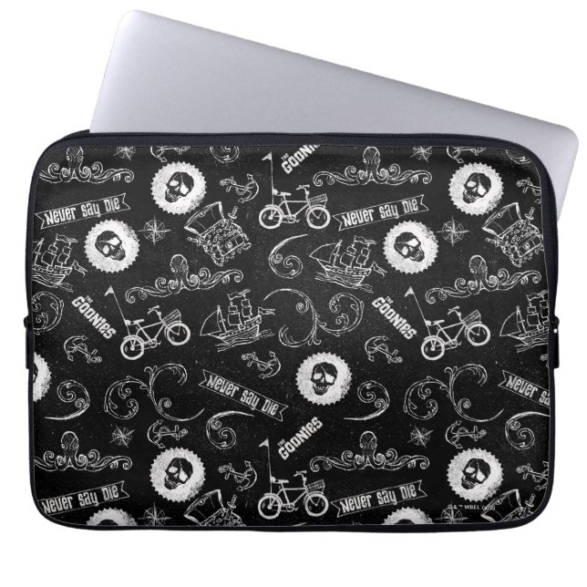 Goonies Icons Mönster Laptop Fodral (Framsidan)