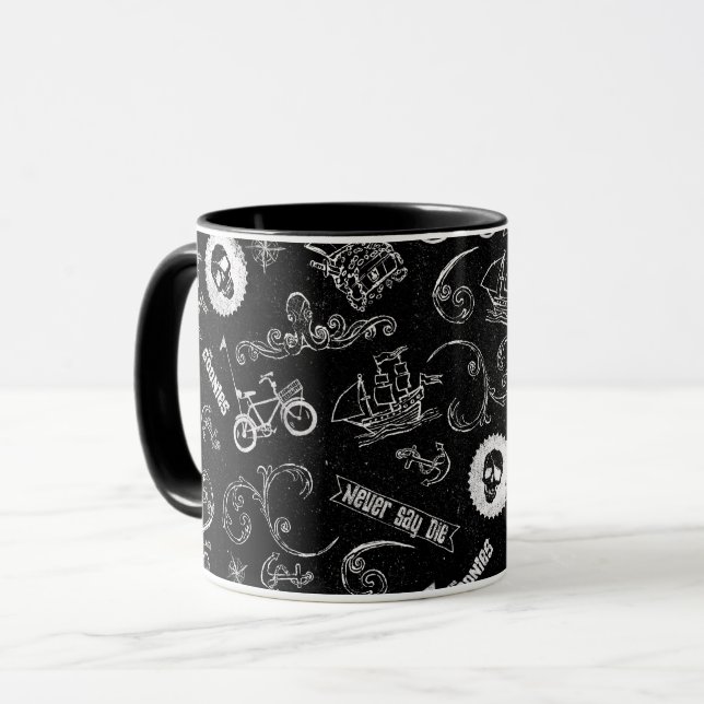 Goonies Icons Mönster Mugg (Framsida vänster)