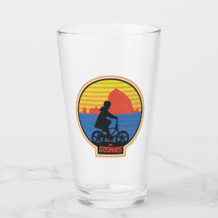 Goonies Retro Mikey Riding Bike Graphic Glaskopp