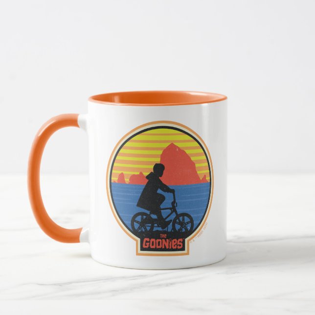 Goonies Retro Mikey Riding Bike Graphic Mugg (Vänster)