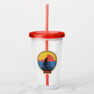 Goonies Retro Mikey Riding Bike Graphic Take Away Mugg