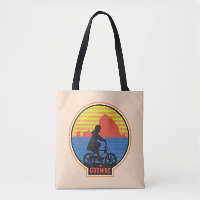 Goonies Retro Mikey Riding Bike Graphic Tygkasse (Framsida)