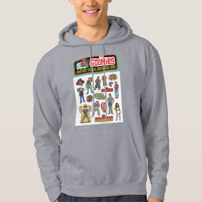 Goonies Retro Sticker Lakan Graphic Hoodie (Framsida)