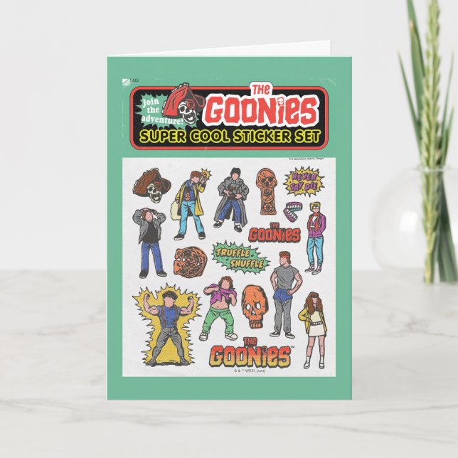 Goonies Retro Sticker Lakan Graphic Kort (Framsida)