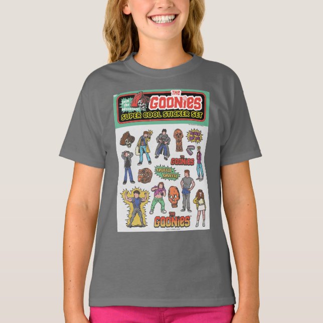 Goonies Retro Sticker Lakan Graphic T Shirt (Framsida)