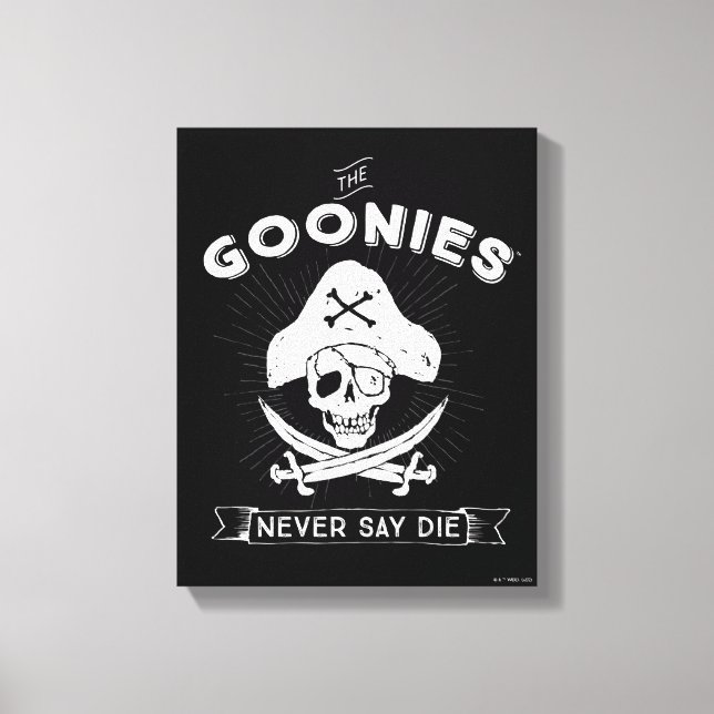 Goonies "say Die" Pirat Badge Canvastryck (Framsida)