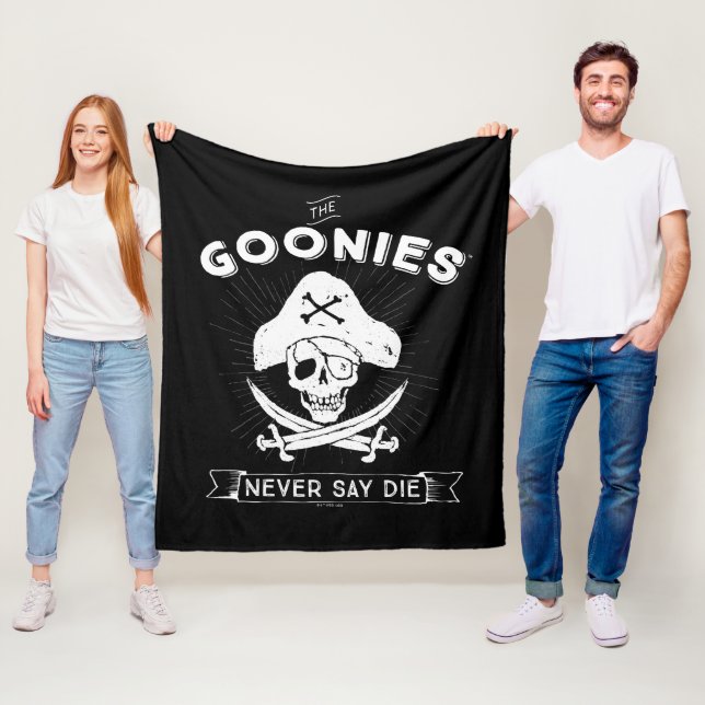 Goonies "say Die" Pirat Badge Fleecefilt (På plats)