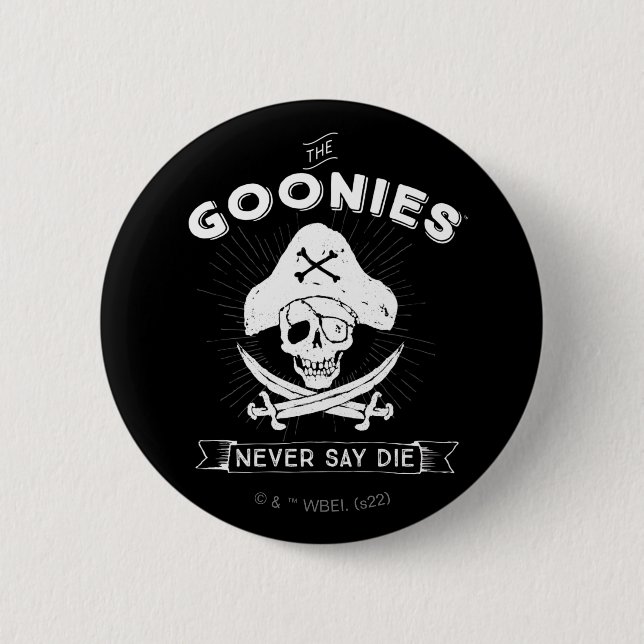 Goonies "say Die" Pirat Badge Knapp (Framsida)
