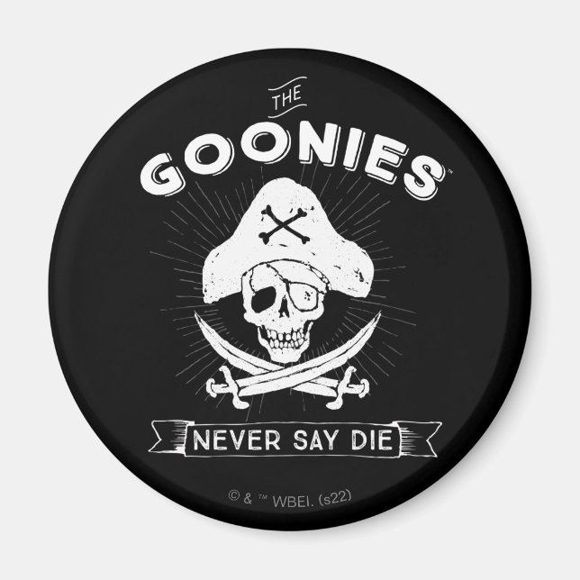 Goonies "say Die" Pirat Badge Magnet (Framsidan)
