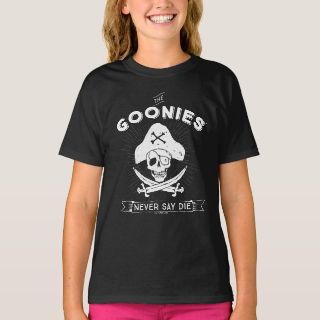 Goonies "say Die" Pirat Badge T Shirt (Framsida)