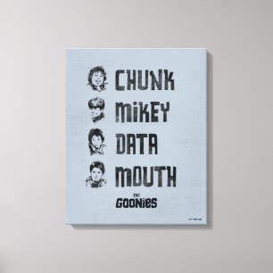 Goonies Segment, nyckel, data, mun Canvastryck