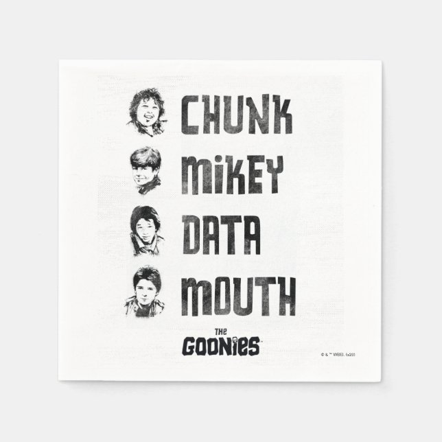 Goonies | Segment, nyckel, data, mun Pappersservett (Framsidan)