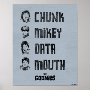 Goonies Segment, nyckel, data, mun Poster
