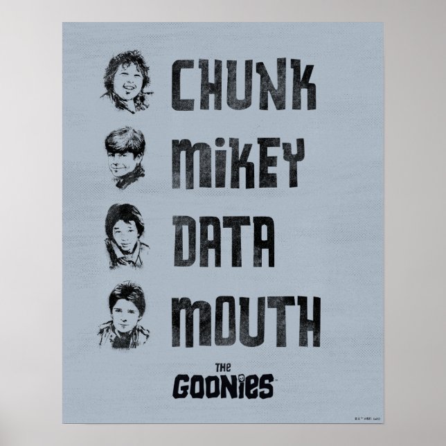 Goonies | Segment, nyckel, data, mun Poster (Framsidan)