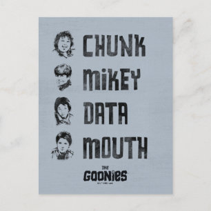 Goonies   Segment, nyckel, data, mun Vykort