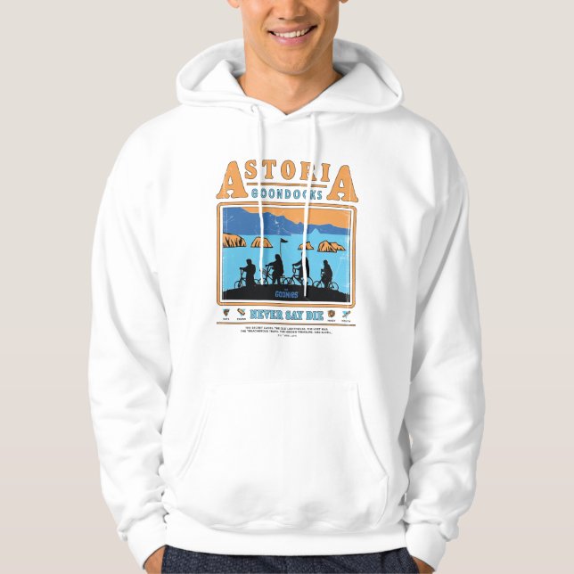 Goonies Silhouettes over Astoria Goondocks Hoodie (Framsida)