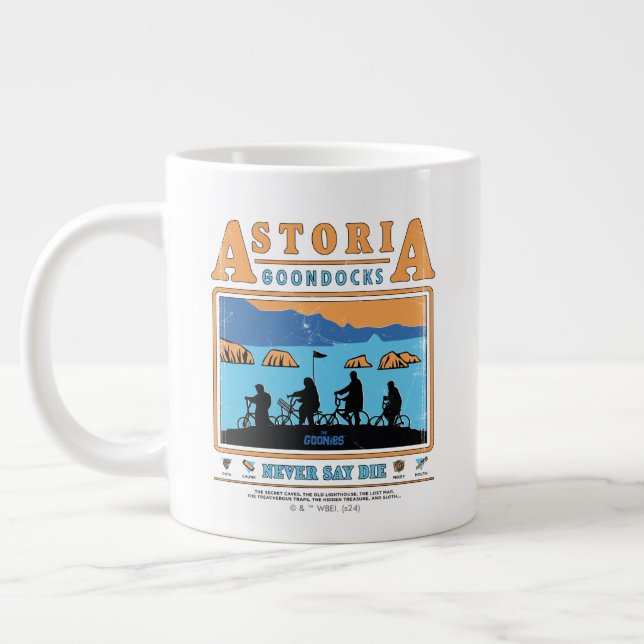 Goonies Silhouettes over Astoria Goondocks Jumbo Mugg (Vänster)