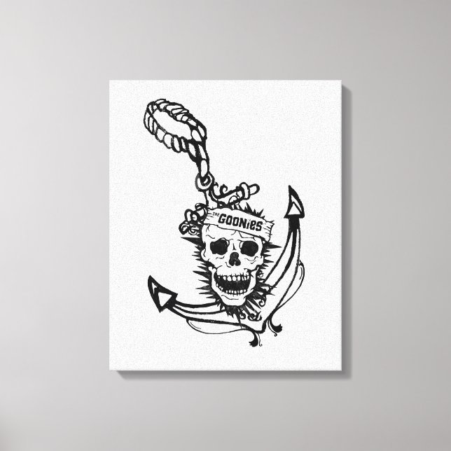 Goonies Skull & Anchor-grafik Canvastryck (Framsida)