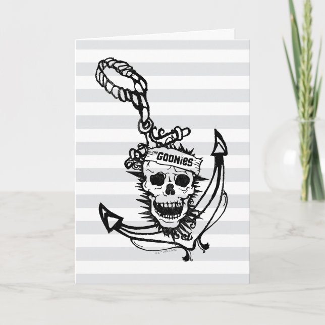 Goonies Skull & Anchor-grafik Kort (Framsida)