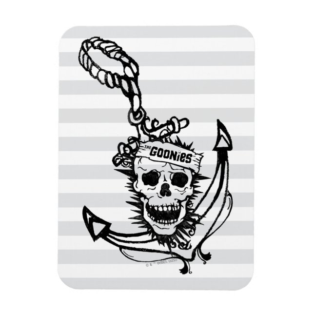 Goonies Skull & Anchor-grafik Magnet (Vertikal)