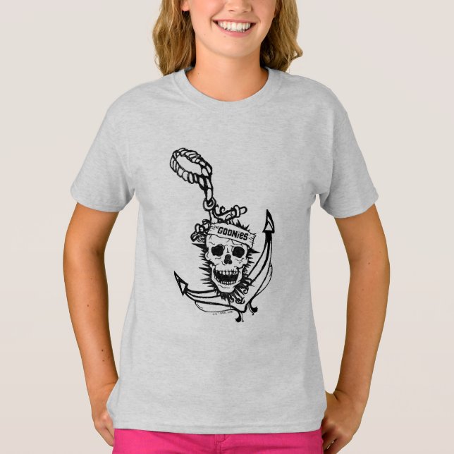 Goonies Skull & Anchor-grafik T Shirt (Framsida)