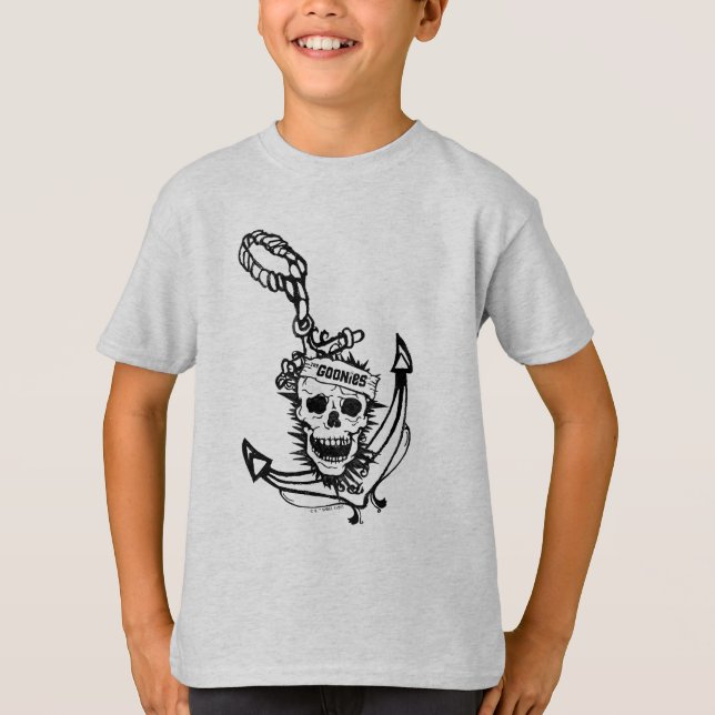 Goonies Skull & Anchor-grafik T Shirt (Framsida)