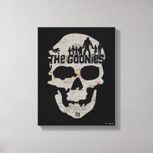 Goonies Skull Silhouette Graphic Canvastryck