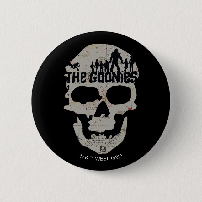 Goonies Skull Silhouette Graphic Knapp (Framsida)