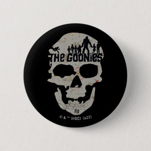 Goonies Skull Silhouette Graphic Knapp