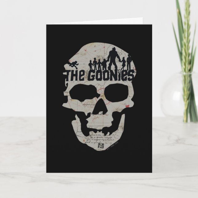 Goonies Skull Silhouette Graphic Kort (Framsida)