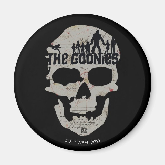 Goonies Skull Silhouette Graphic Magnet (Framsidan)