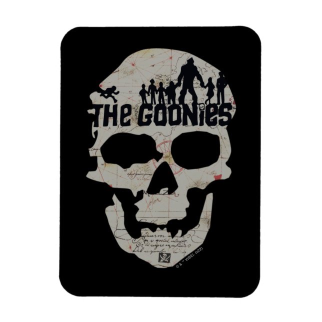 Goonies Skull Silhouette Graphic Magnet (Vertikal)