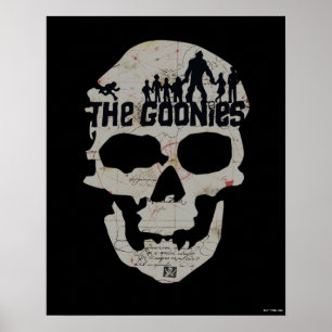 Goonies Skull Silhouette Graphic Poster