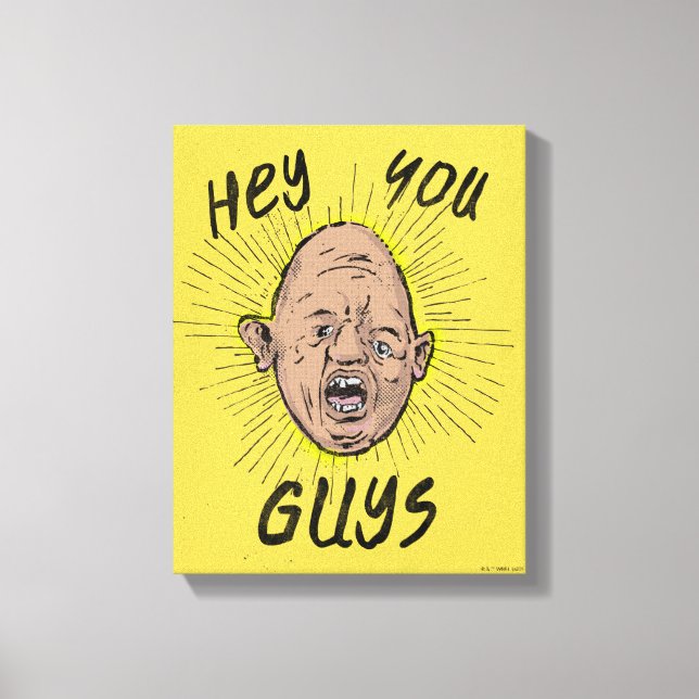 Goonies Sloth Doodle "Hej, ni killar" Canvastryck (Framsida)