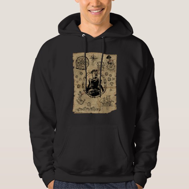 Goonies Sloth Treasure Karta Hoodie (Framsida)
