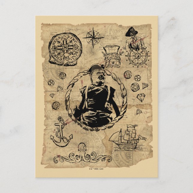 Goonies Sloth Treasure Karta Vykort (Framsida)