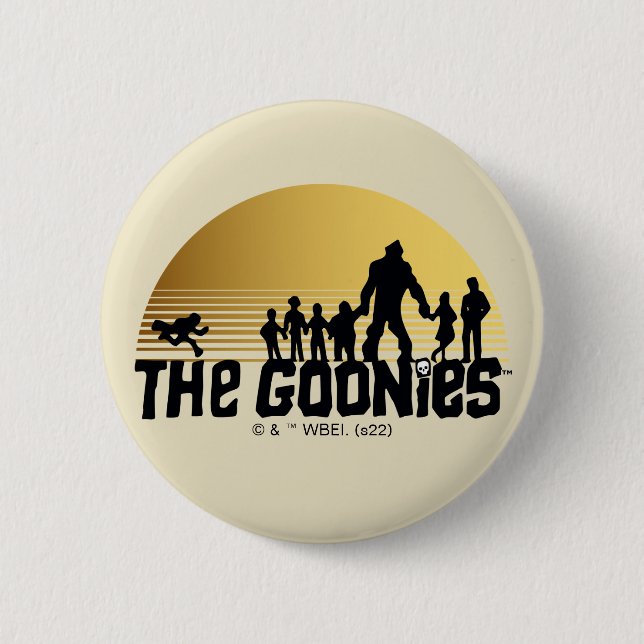 Goonies Sunset Silhouette Graphic Knapp (Framsida)