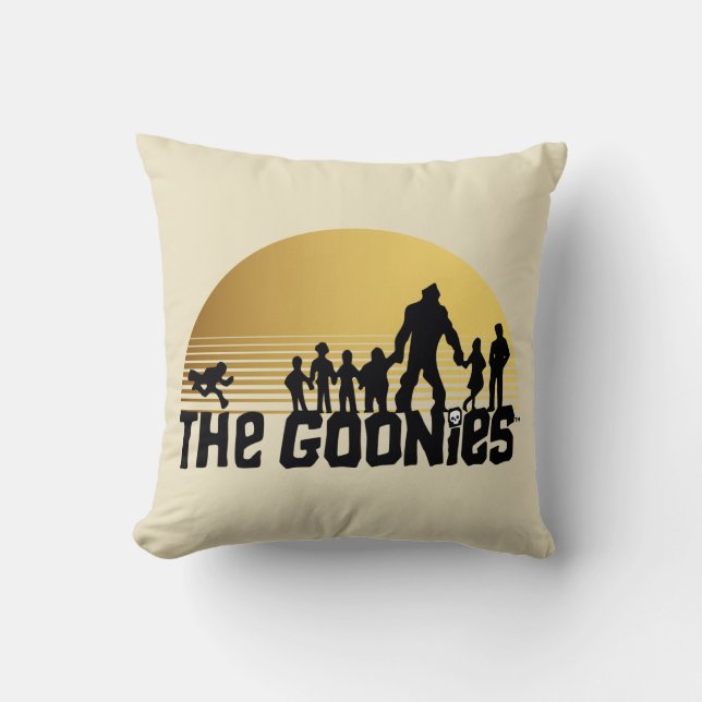 Goonies Sunset Silhouette Graphic Kudde (Framsida)