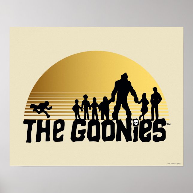 Goonies Sunset Silhouette Graphic Poster (Framsidan)