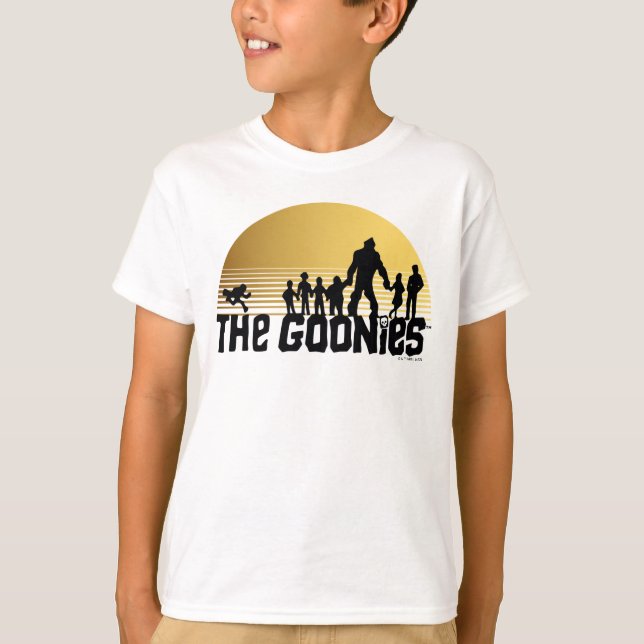 Goonies Sunset Silhouette Graphic T Shirt (Framsida)