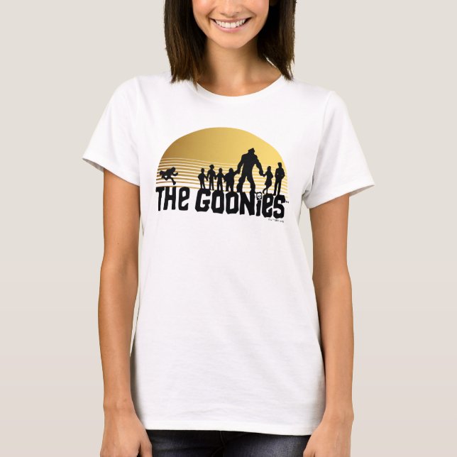 Goonies Sunset Silhouette Graphic T Shirt (Framsida)