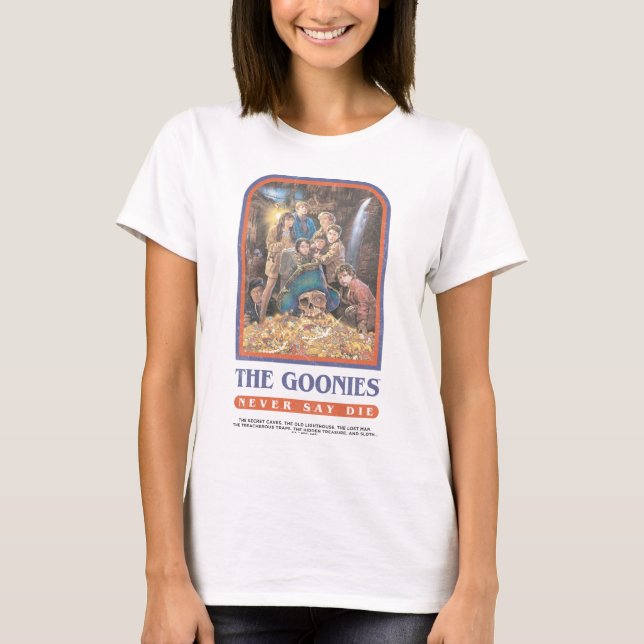 Goonies Treasure-årsdagen Poster T Shirt (Framsida)