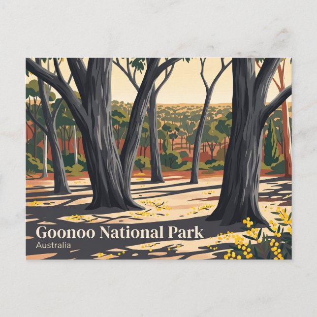 Goonoo nationalpark Australien Vykort (Framsida)