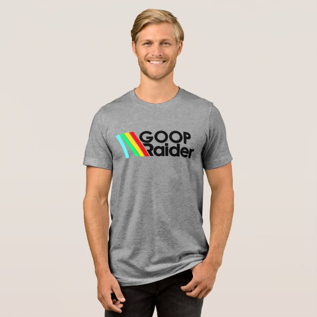GOOP Raiders Video Game T-Shirt (Framsida Full)