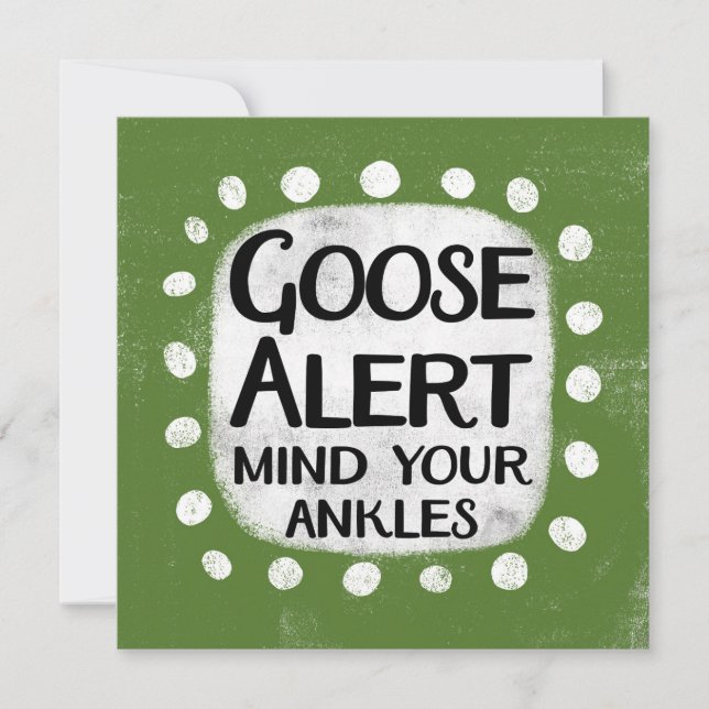 Goose Alert-kort Kort (Framsida)