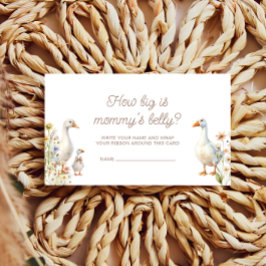 Goose Baby Shower hur stor Mamma är Belly Tilläggskort