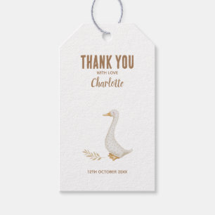 Goose Baby Shower Presentetikett