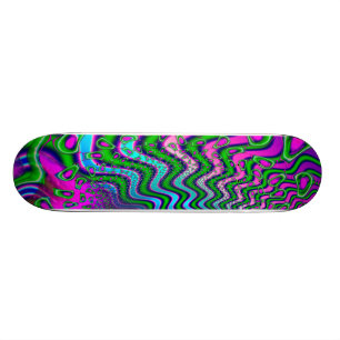 Goose Berries Psychedelic Fractal Skateboard Bräda 19,5 Cm